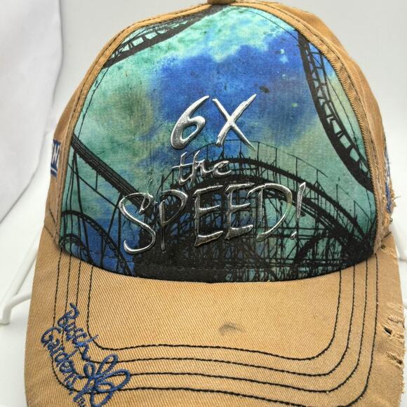 Y2k blue brown cap - Picture 1 of 7